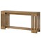 70.9" Solid Wood Entryway Console Table with 2-Tier Storage Shelf